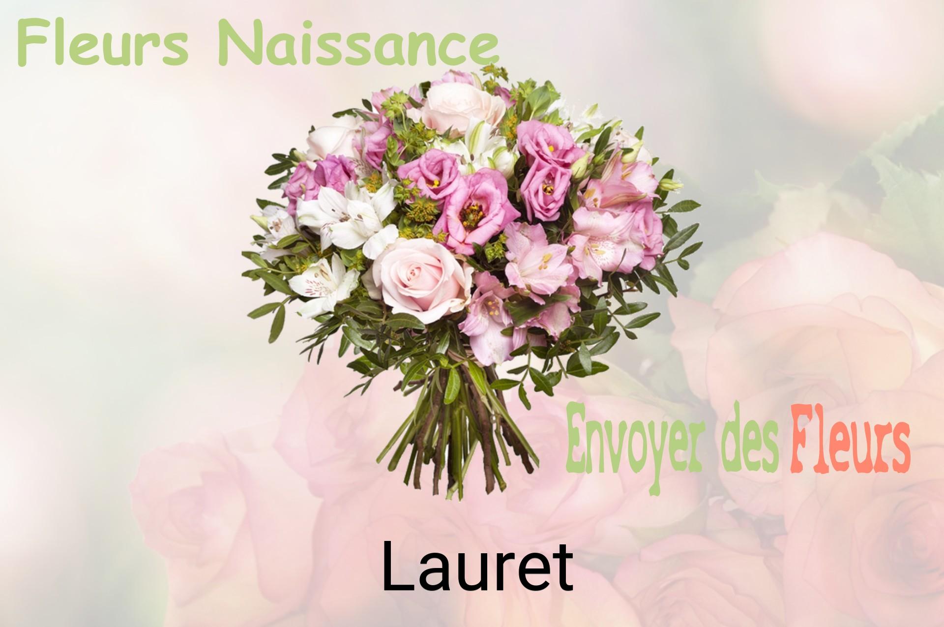 Bouquet de fleurs de naissance livré à Lauret
